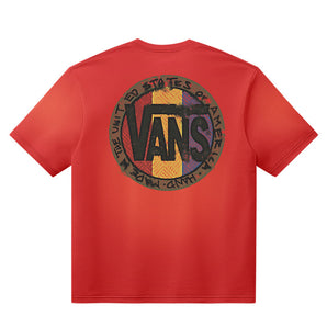 Tricou Vans Blotched Circle RACING Roșu