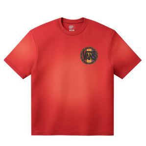 Tricou Vans Blotched Circle RACING Roșu