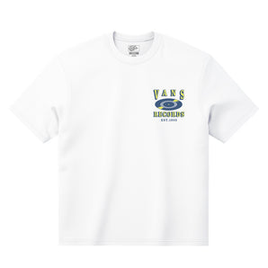 Tricou Vans Recordings Short Sleeve Alb