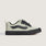 VGeneration Vans Knu Skool light green suede sneakers with black Sidestripe and chunky sole.