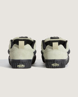 VGeneration Vans Knu Skool light green suede sneakers with chunky black soles and oversized Sidestripe.