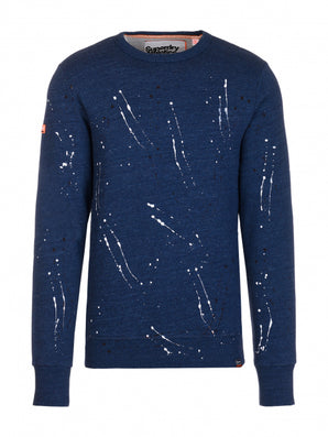  BARBATI SUPERDRY Pulover Painter Crew Sweat Albastru - vgeneration.ro