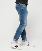 IMBRACAMINTE BARBATI SUPERDRY Pantaloni Tyler Slim Albastru - vgeneration.ro