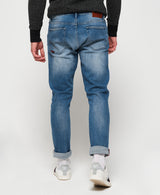 IMBRACAMINTE BARBATI SUPERDRY Pantaloni Tyler Slim Albastru - vgeneration.ro