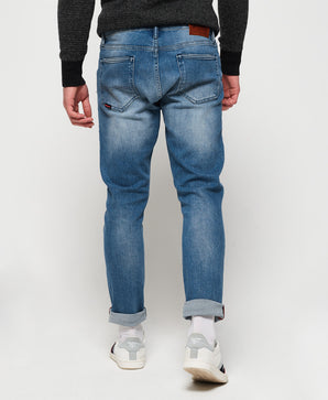 IMBRACAMINTE BARBATI SUPERDRY Pantaloni Tyler Slim Albastru - vgeneration.ro
