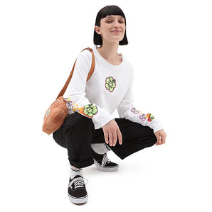 bluza alba cu flori