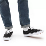 Tenisi negri ERA VANS cu talpa alba
