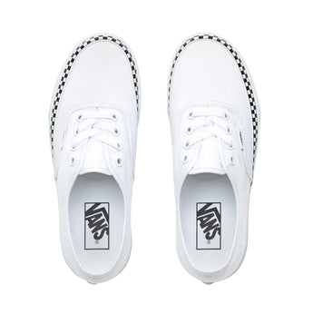 Adult FEMEI, BARBATI VANS Tenisi Ua Authentic (Checkerboard Foxing) Alb - vgeneration.ro