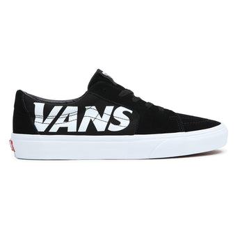tenisi negri Vans cu logo scris