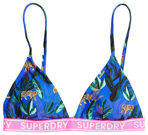 Sutien de Baie Tri Jungle Fixed Albastru