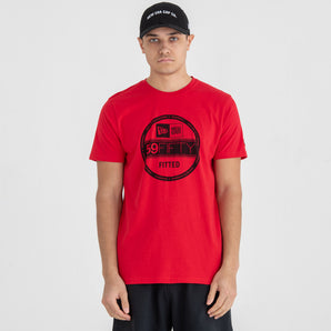 IMBRACAMINTE BARBATI NEW ERA Tricou Newera Essential Visor Sticker Rosu - vgeneration.ro