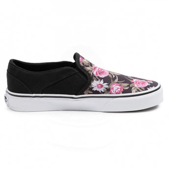 INCALTAMINTE FEMEI VANS Tenisi Asher Floral Print Negru - vgeneration.ro